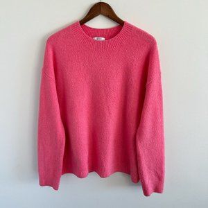 & Other Stories Pink Crew Neck Sweater Knit Top Medium